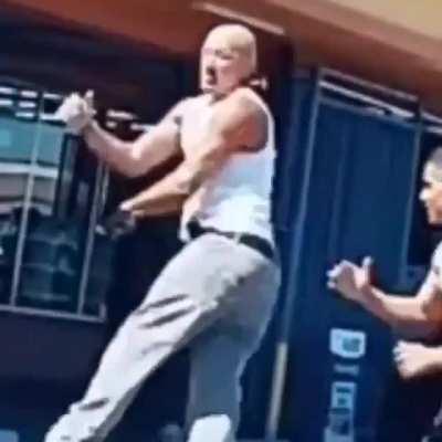 That jump spin hook kick at the end though