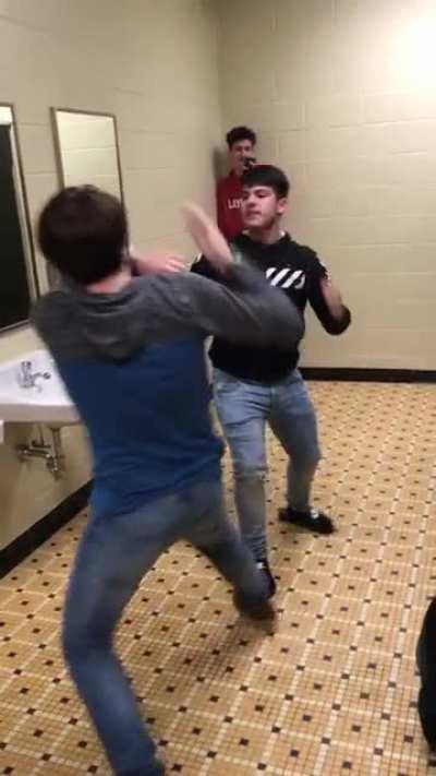 Friendly slapbox turns not so friendly