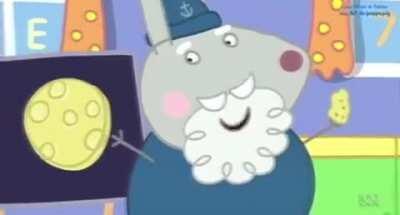 Uma guerra até contra a peppa Pig? (Aviso de áudio estourado no final do meme)