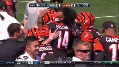 Andy Dalton had a collection of memorable plays but this might be the craziest one for me