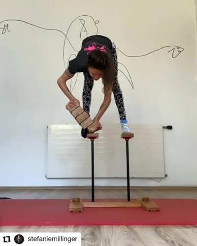 Balancing on some rocks