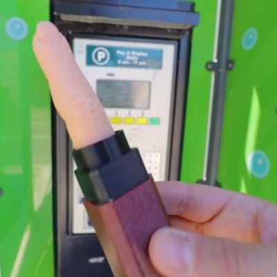 I design fake products so I created a no germ touch tool that is a replica of my finger.