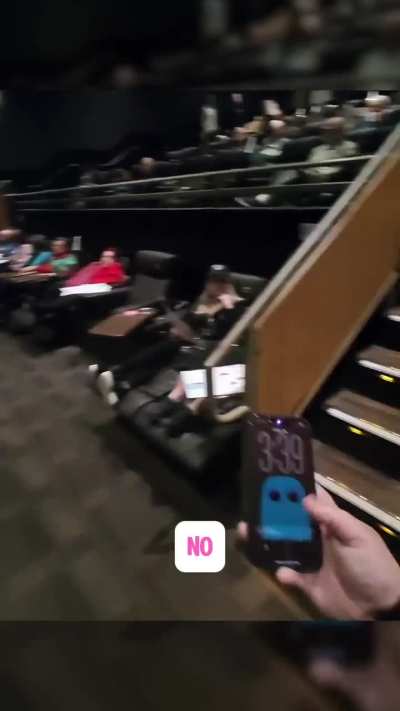 What would you do if you found people sitting in your seats?
