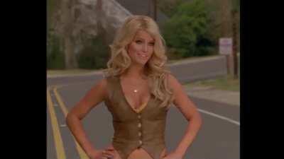 Teenage me drooling over a peak Jessica Simpson in The Dukes of Hazzard