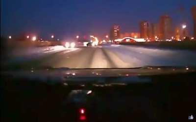 Car skids into author 