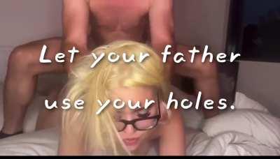 Come here baby girl.. daddy needs to work out some frustration on your holes 😘