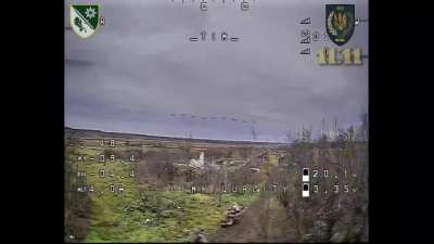 A compilation of drone strikes on Russian infantry by Ukraine's UAV Battalion 