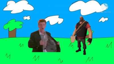 Rick Astley forces Heavy to give his choccy milk to him/Cries