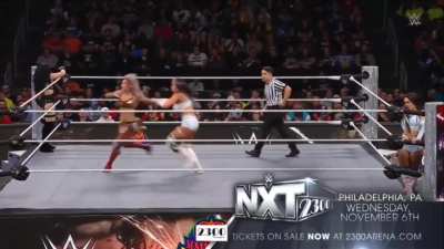 Can Cora Jade & her BFF take down the newest wrestlers in NXT & confirm their status at the top of the NXT women's locker room?