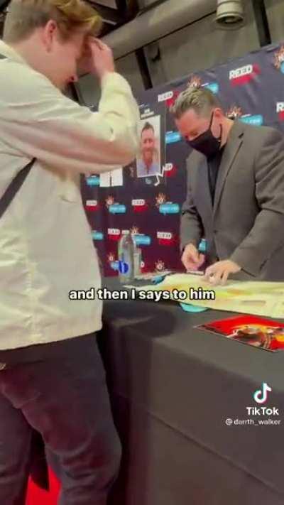 Roger Clark (Arthur) accidentally spoiled the ending for a fan