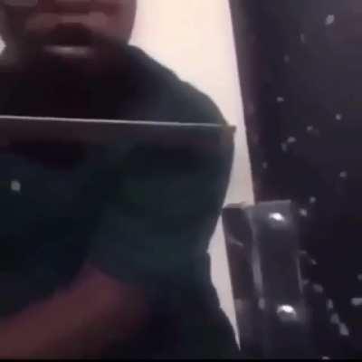 Sped nigga attacks a nigga in the bathroom😳😳😳