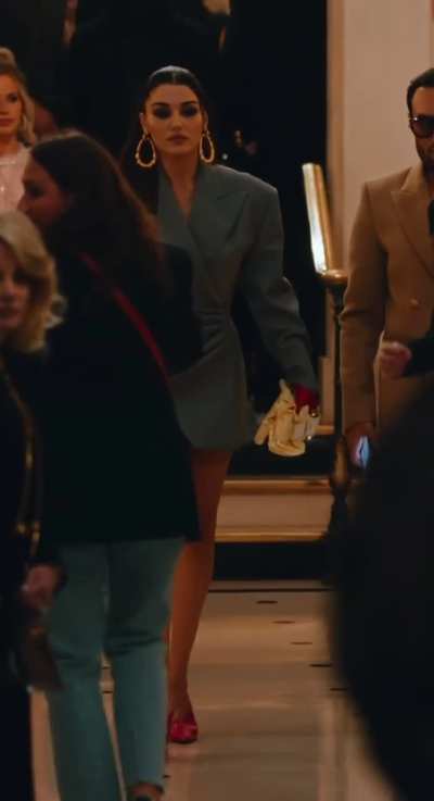 Hande Erçel styled by Celebrity Stylist Inan Kirdemir for Balmain in Paris captured by Photographer Dat Huynh