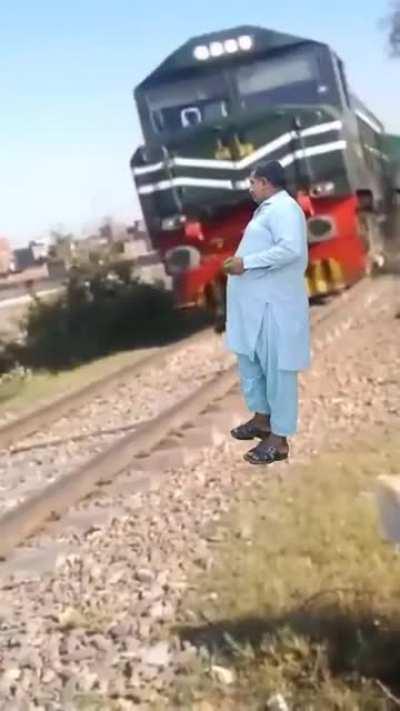 Man stopped a whole train for a selfie