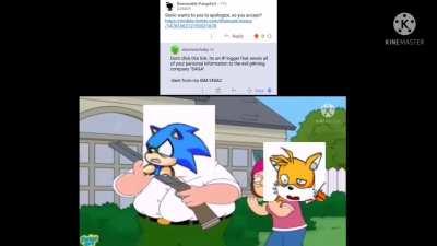 Tgt sonic was so pissed, he used villains