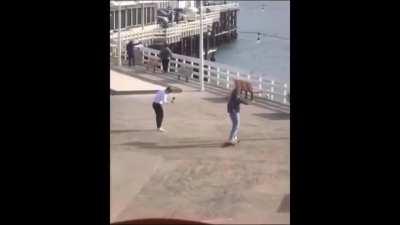 not the skateboard!!