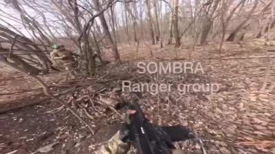 GoPro footage of Brazilian volunteer fighting for Ukraine eliminating Russian soldier in the Kharkiv direction, 2025 [enemy visible]