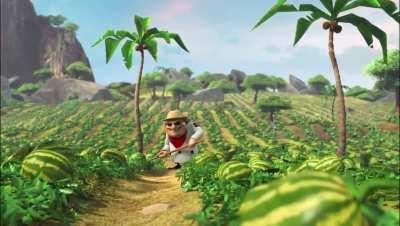 Dr. T farming inconspicuously while plotting something devious