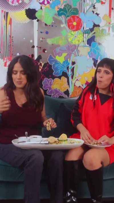 Camila with Salma Hayek celebrating Culinary Heritage on National Taco Day (Instagram, October 2023)