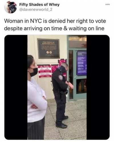 This happened while the NYPD let MAGA shut down bridges & cause traffic jams