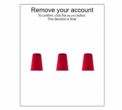 Delete your account.