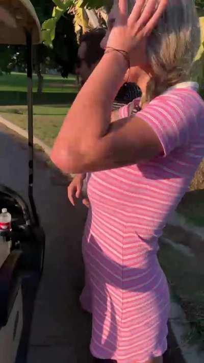 Golf course Creampie