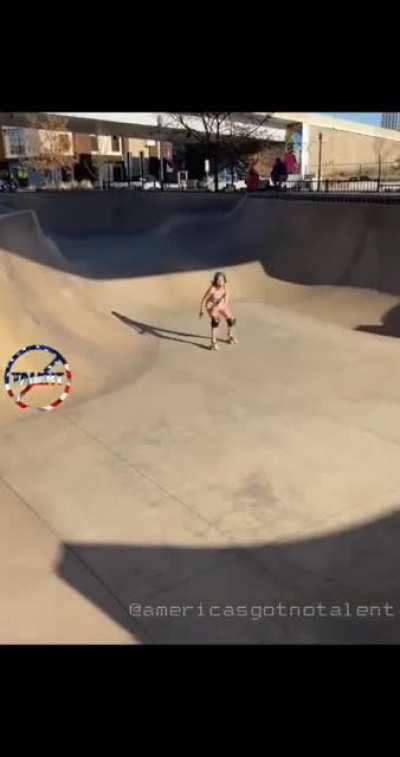 At least she was wearing protection...