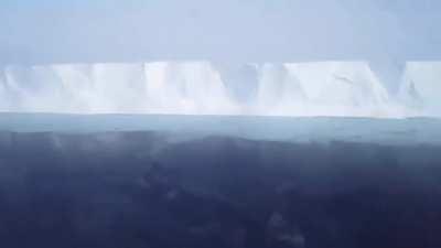 The Ice Wall as observed from a nearby aeroplane