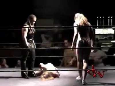 Lady Storm destroys the sexy rookie