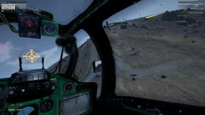 Mi-24D Hinds over Afghanistan.