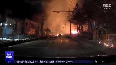 Jan. 2, 2024. Five seriously injured following LPG charging station explosion in Pyeongchang, South Korea.