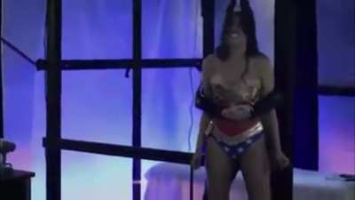 Bro why is Wonder Woman trying to break free? If I was her I’d let the woman in black (named Widow btw) entrap me!