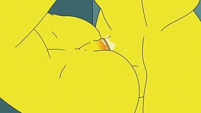 Marge And Bart In The Gym