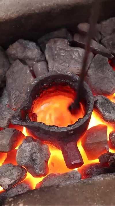 Casting Copper Hammer out of Scrap