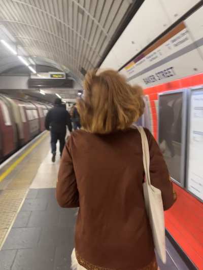 Everything happens so fast on the subway