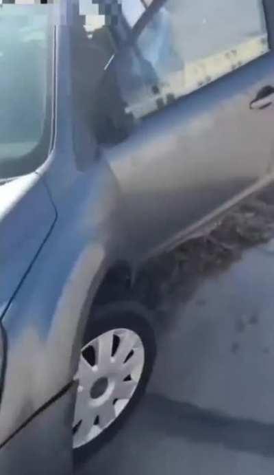 Dirt bike stunt goes wrong