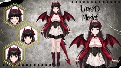 Live2d Model/ Vtuber Model + Rigging