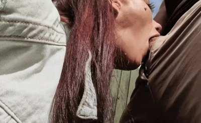 Alt MILF Throating a Cock in the Backyard!