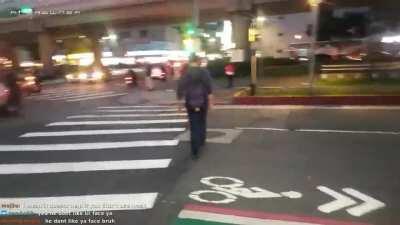 The daily plight of a pedestrian in Taiwan