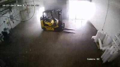 An EF2 Tornado Ripping Through A Concrete Building In Spartanburg, South Carolina