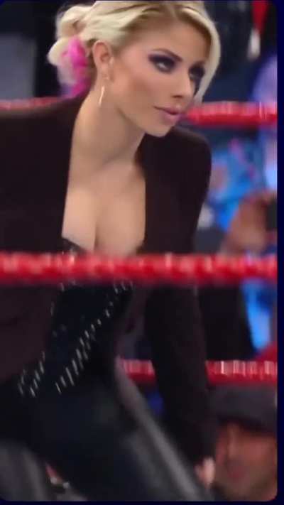 Alexa strutting her stuff in her sexy leather leggings