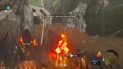 a clip from the first day i got botw