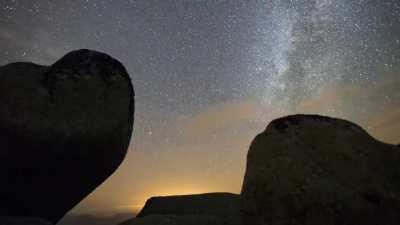 Milkyway, Saturn and Jupiter passing