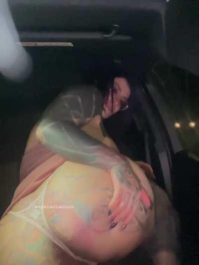 Getting frisky in the car [OC]