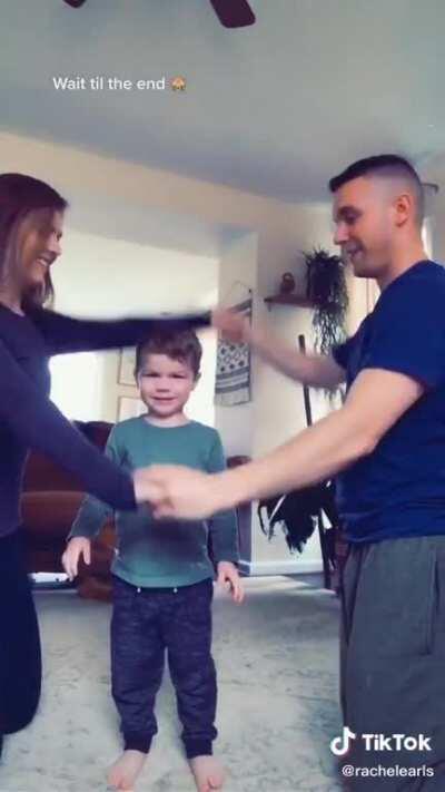 Launched! You can see the panic and focus in the dads face