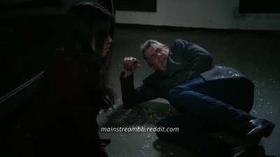 Ophelia Lovibond Kicks a Man in the Balls in Front of Lucy Liu in Elementary 5x16