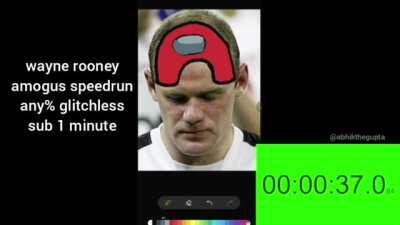 wayne rooney amogus spew run any% glitchless sub 1 minute [OC]