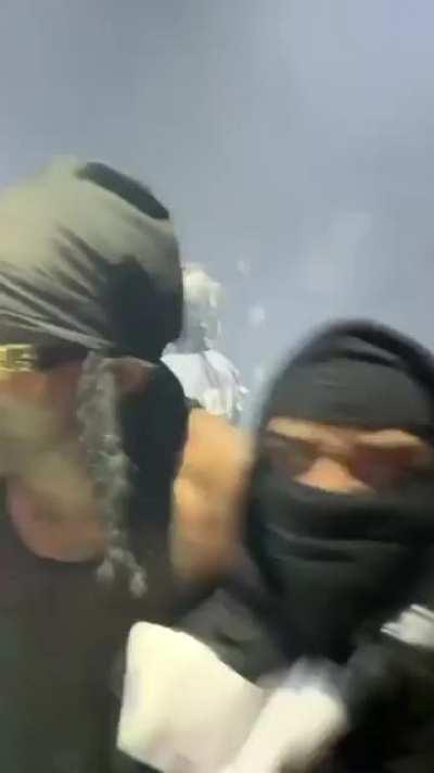 Footage from the guy who ran on stage last night