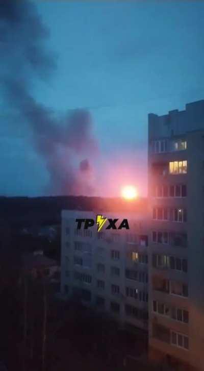 Another angle of the second attack on Lviv a few minutes ago