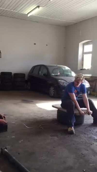 WCGW Sitting on airbag