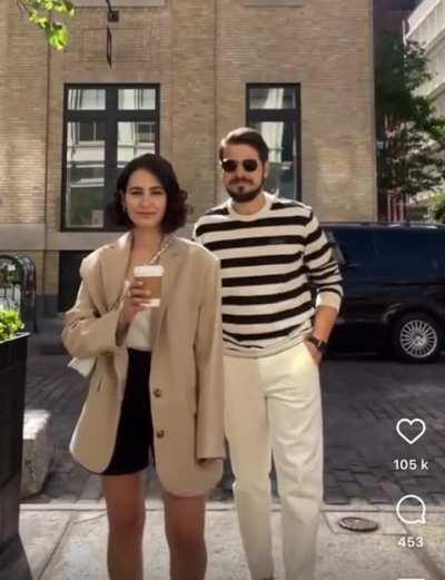 Main characters eye roll because their fashion shoot was ruined by a dog Walker